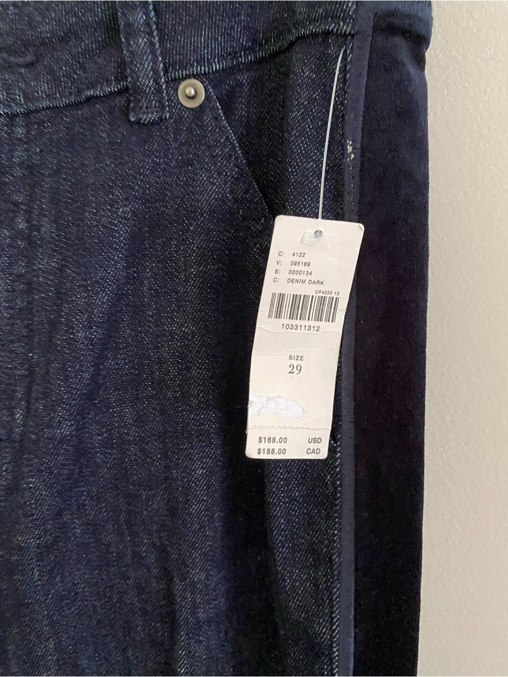 Anthropologie Maeve Bow Peep High-Rise Flare Jeans 29 denim rinse blue new nwt - Picture 6 of 9